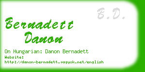 bernadett danon business card